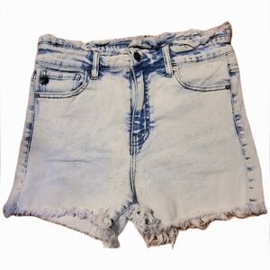 KanCan Acid Washed Shorts Cutoff Grunge Revival Sz 11‎ Lived In Comfort
